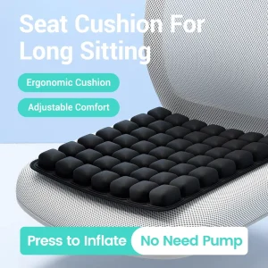 Coussin gonflable d’assise de voyage pour intérieur et extérieur