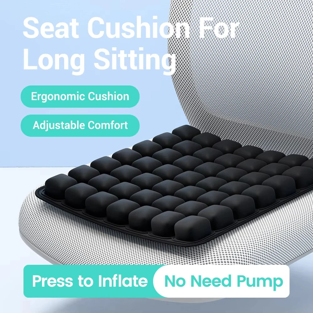Coussin gonflable d’assise de voyage pour intérieur et extérieur