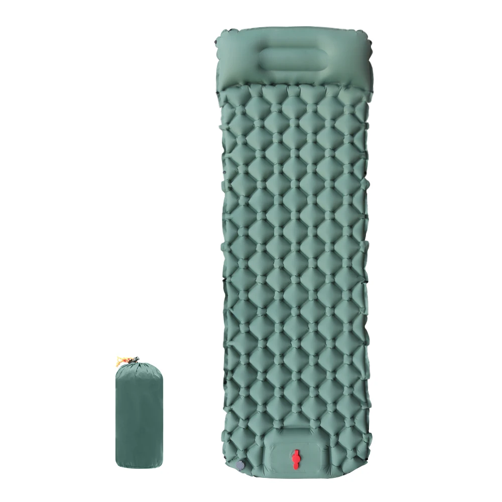 Matelas gonflable de camping avec oreiller intégré – Image 12