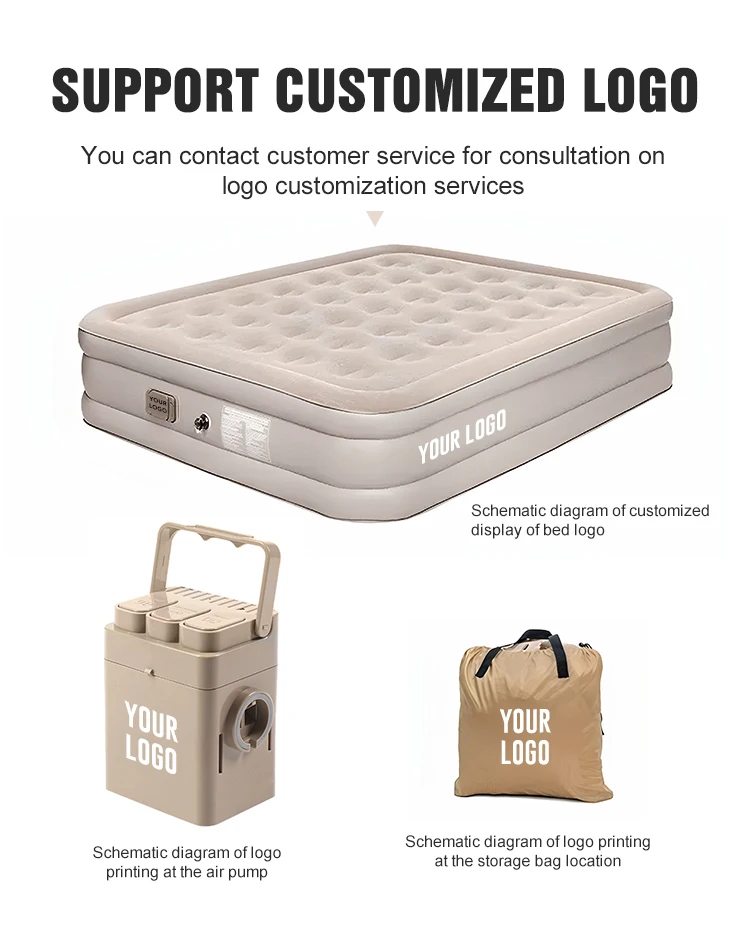 Matelas gonflable de camping avec pompe électrique intégrée – Image 5