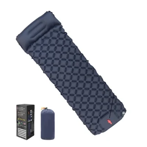 Matelas gonflable de camping avec oreiller intégré