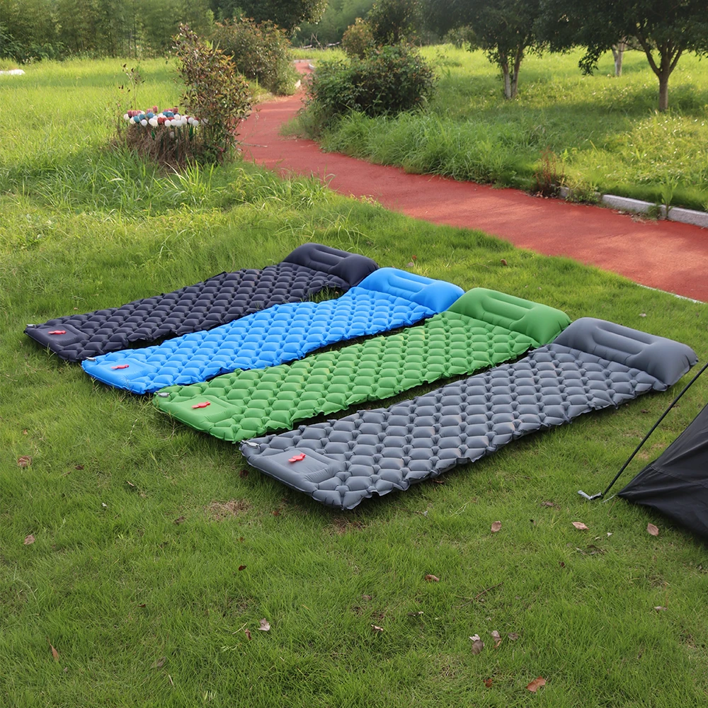 Matelas gonflable de camping avec oreiller intégré – Image 5