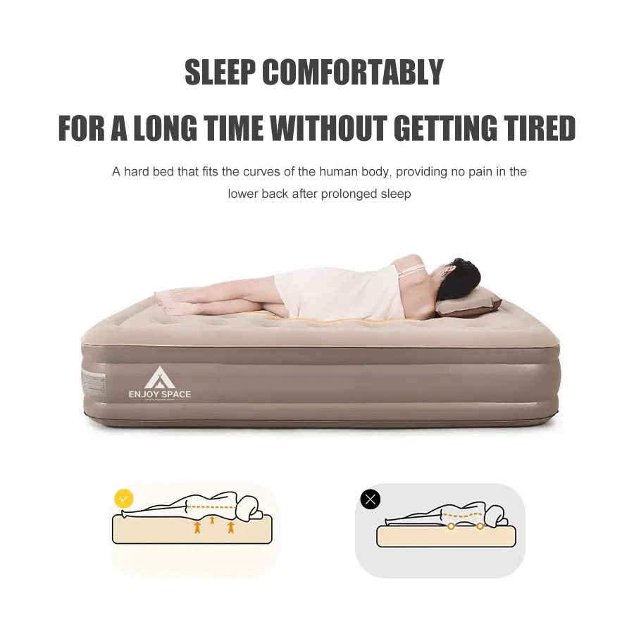 Matelas gonflable de camping avec pompe électrique intégrée – Image 2