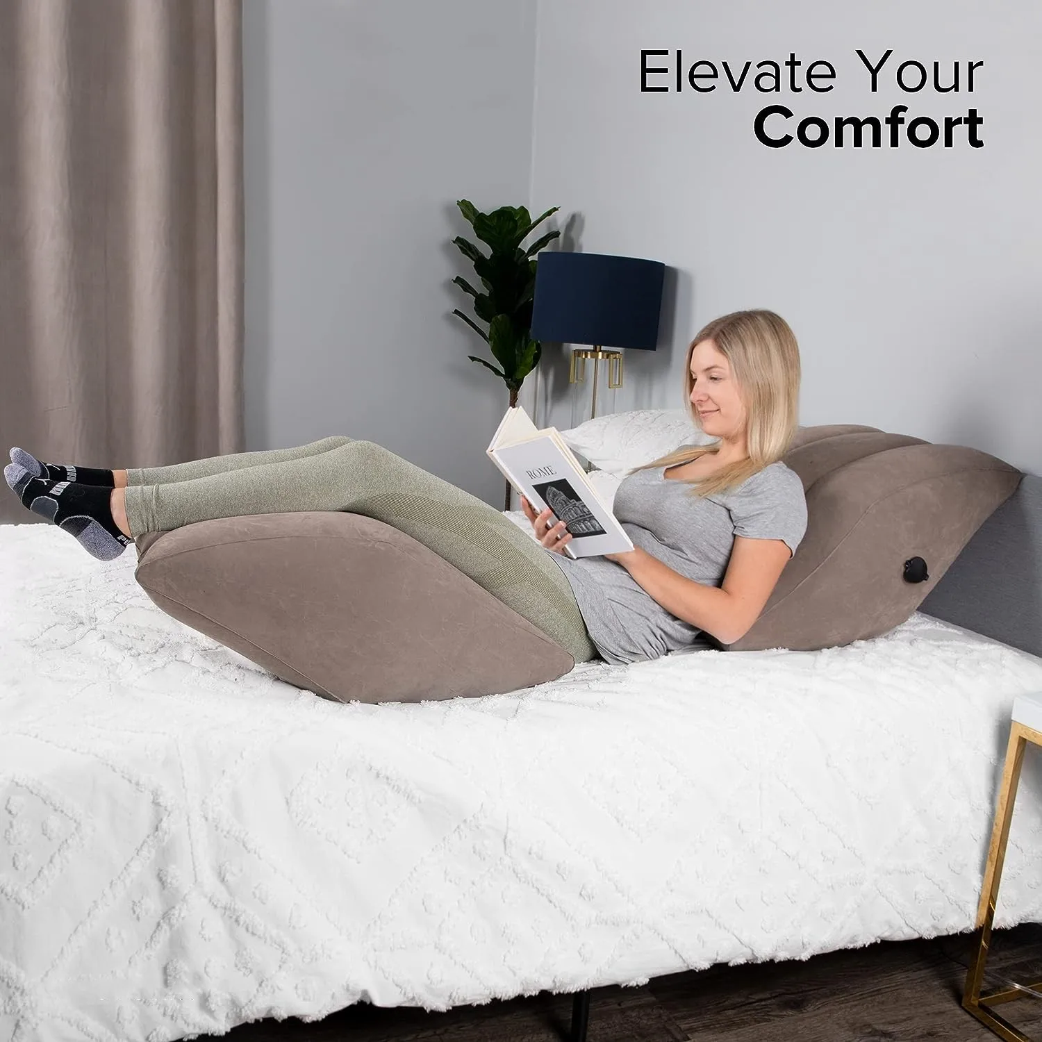 Coussin gonflable repose-jambes portable – Image 2