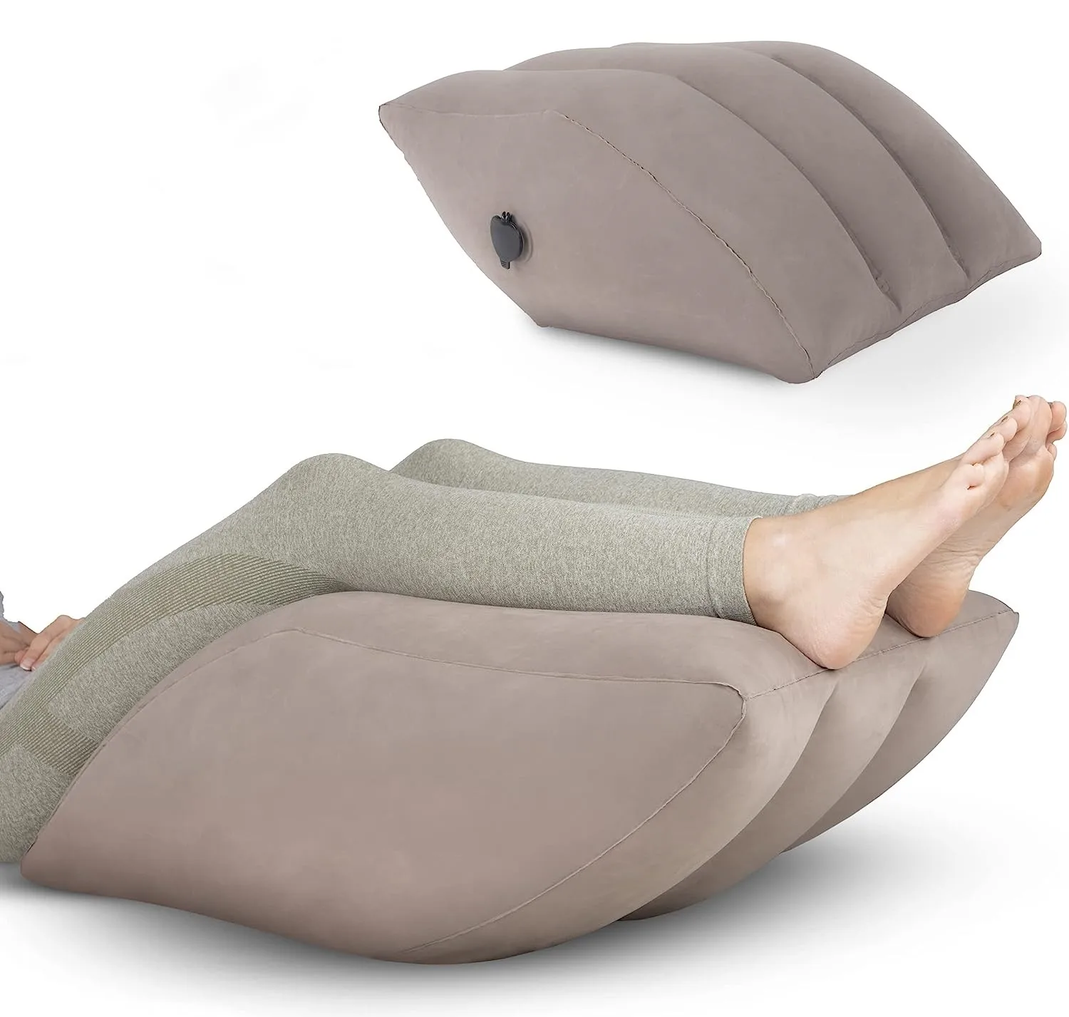 Coussin gonflable repose-jambes portable