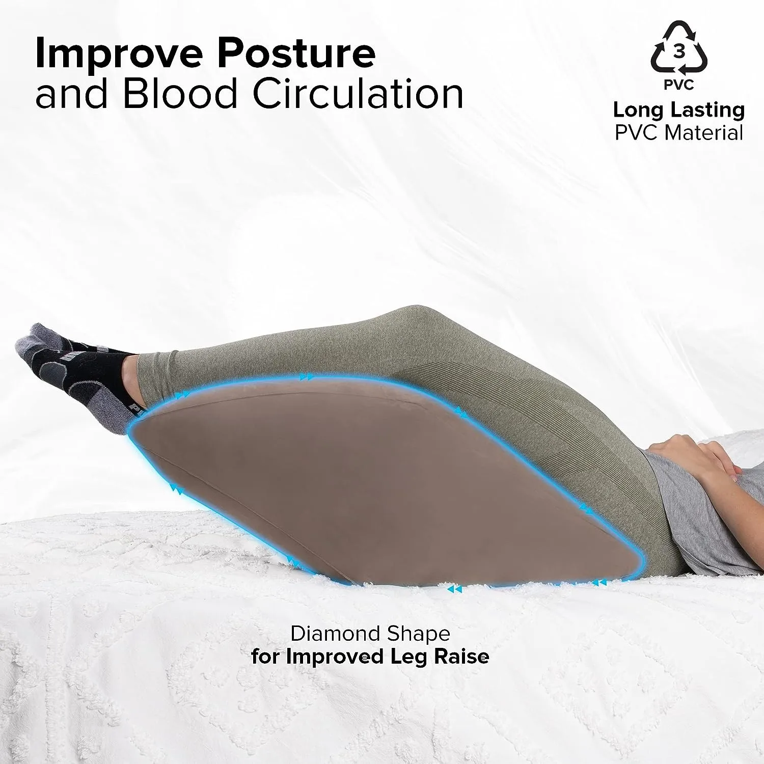 Coussin gonflable repose-jambes portable – Image 4