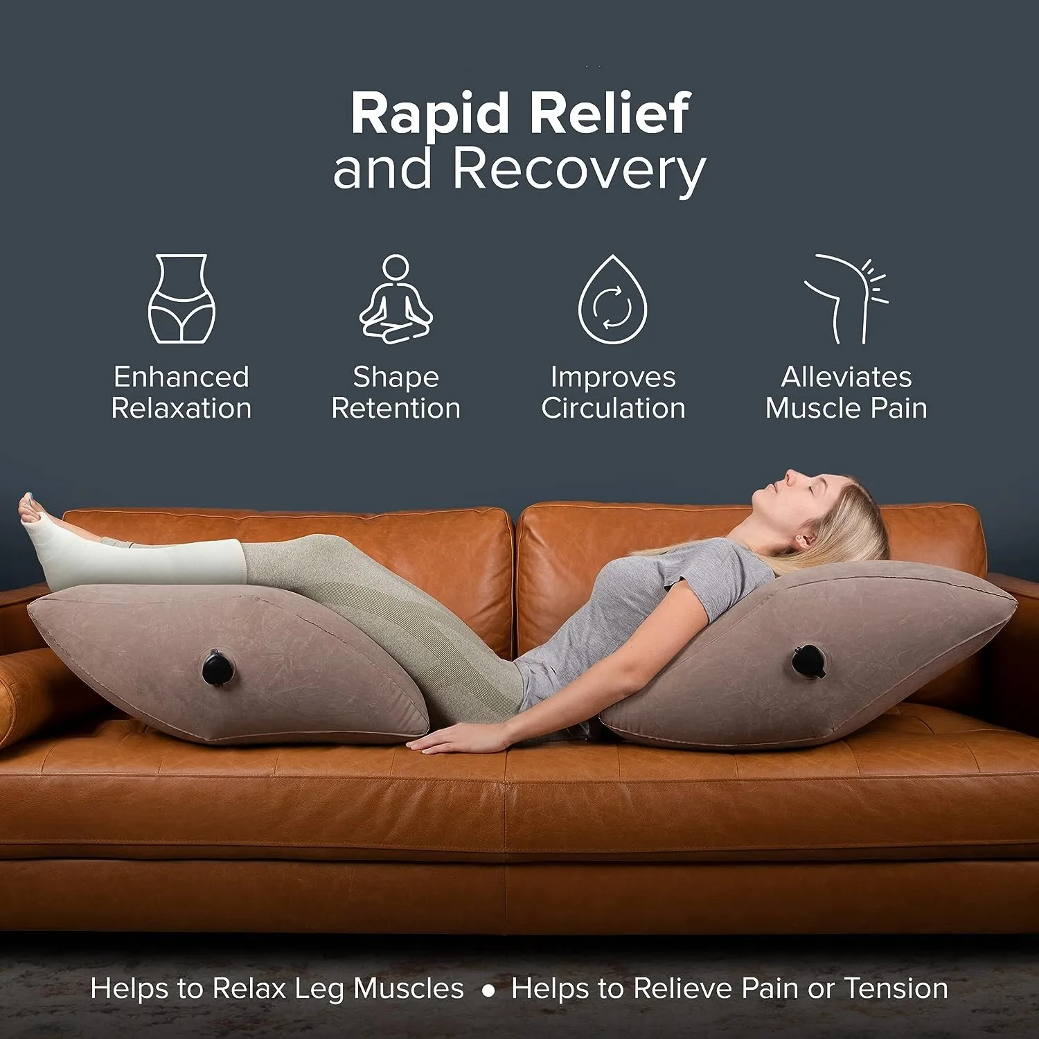 Coussin gonflable repose-jambes portable – Image 5