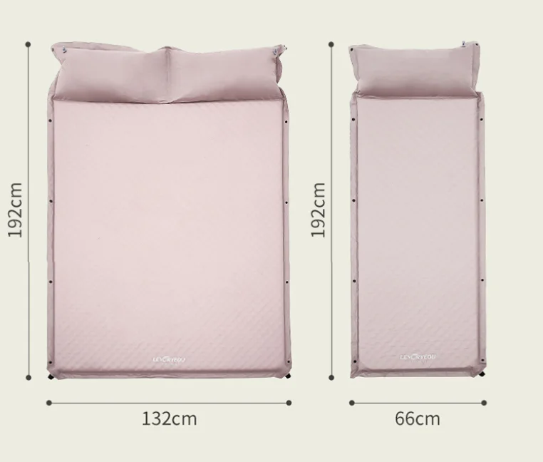 Matelas gonflable avec oreiller intégré – Image 2