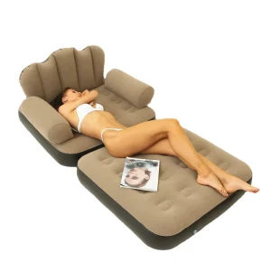 Canapé gonflable convertible 5-en-1 pour piscine et détente estivale
