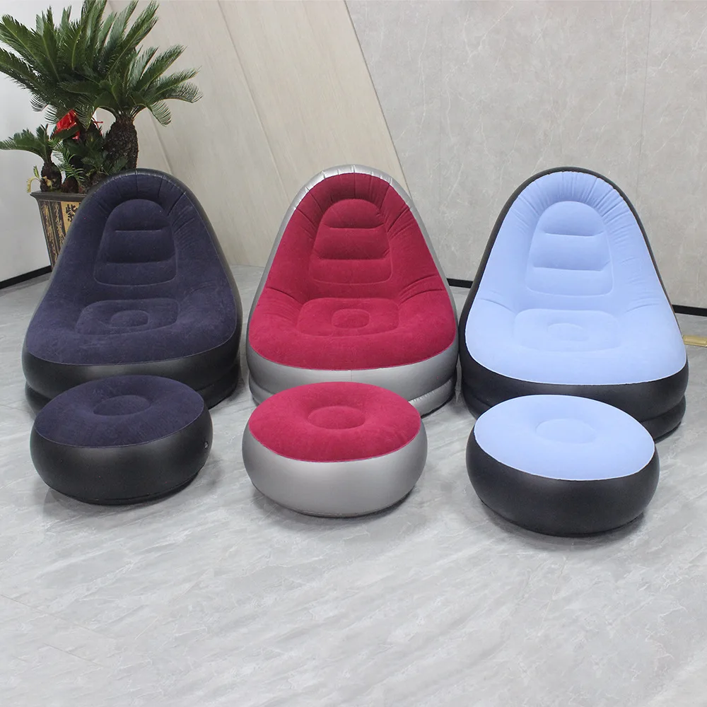 Fauteuil gonflable pliable moderne pour camping, plage et festivals – Image 4