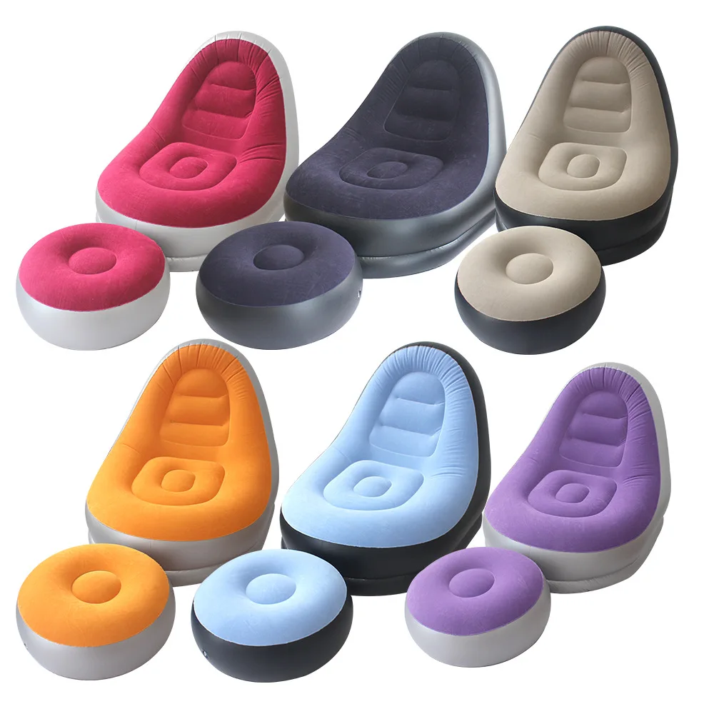Fauteuil gonflable pliable moderne pour camping, plage et festivals – Image 5