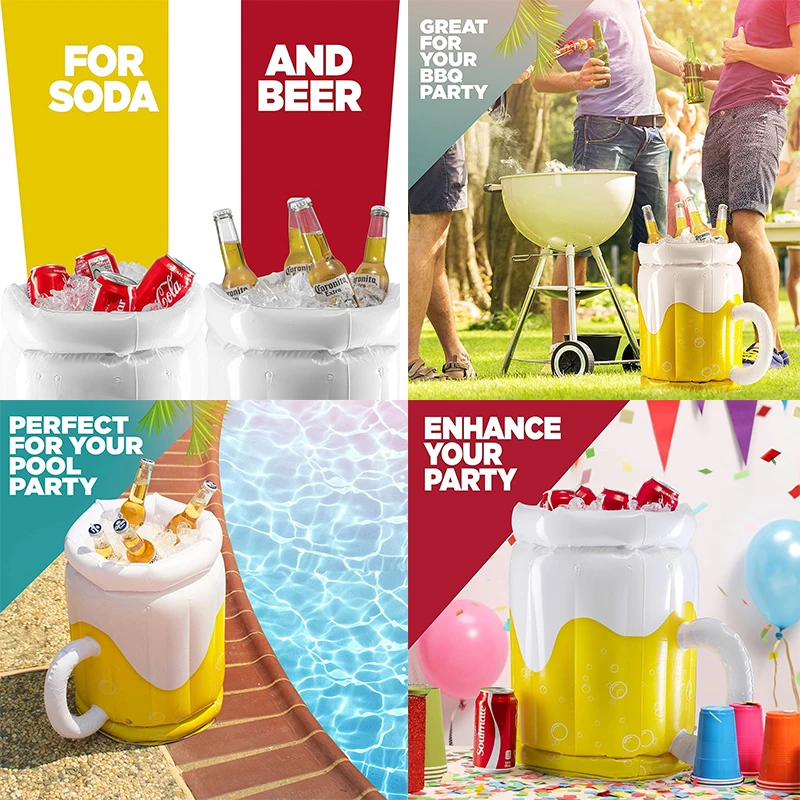 Glacière gonflable flottante pour piscine et fêtes d’été – Image 4