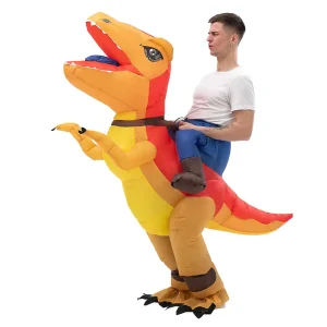 Costume gonflable dinosaure adulte Halloween