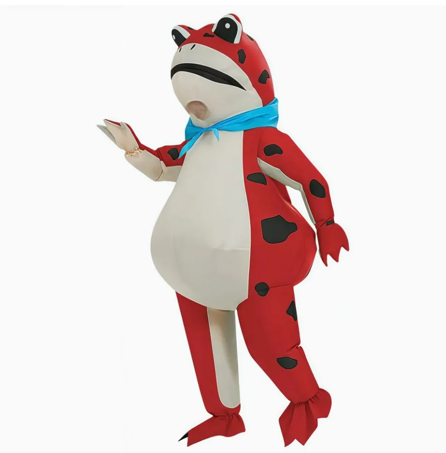 Costume gonflable grenouille rouge | Gonflissimo