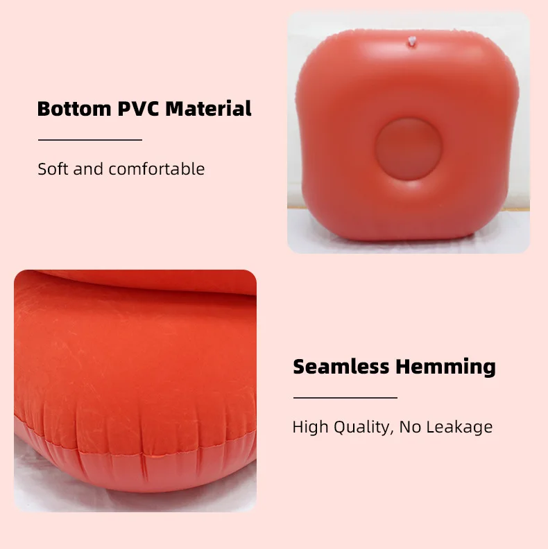 Fauteuil gonflable en U Lazy Sofa pour intérieur et extérieur Rouge – Image 34