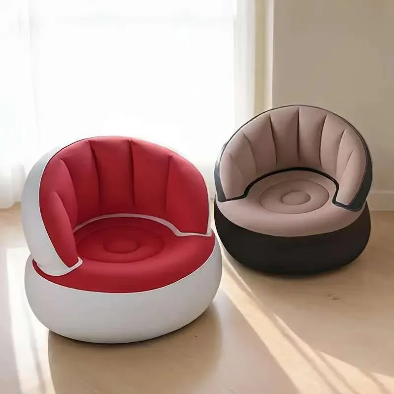 Canapé gonflable avec dossier pour intérieur et extérieur Vert – Image 3
