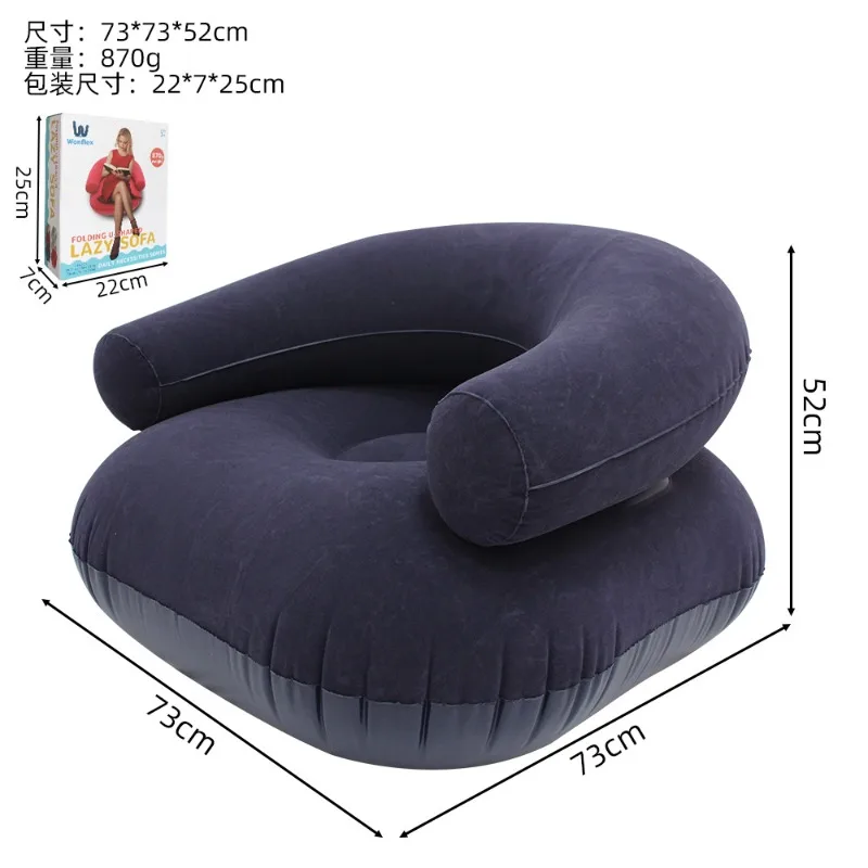 Fauteuil gonflable en U Lazy Sofa pour intérieur et extérieur Rouge – Image 6