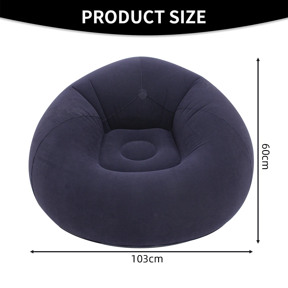 Fauteuil Gonflable Sphérique Design pour Intérieur et Extérieur Rouge – Image 7