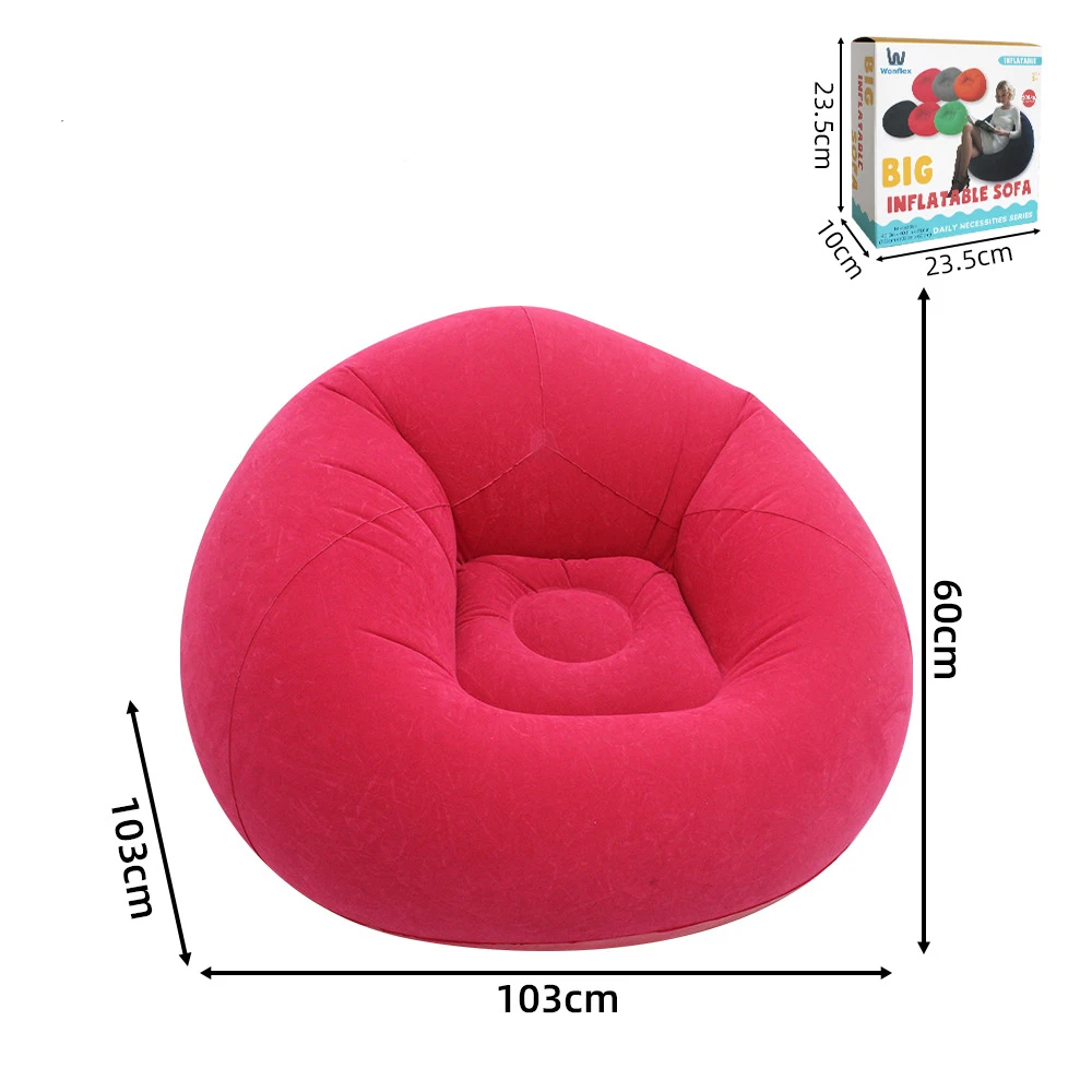 Fauteuil gonflable sphérique pour intérieur et extérieur Bleu – Image 10