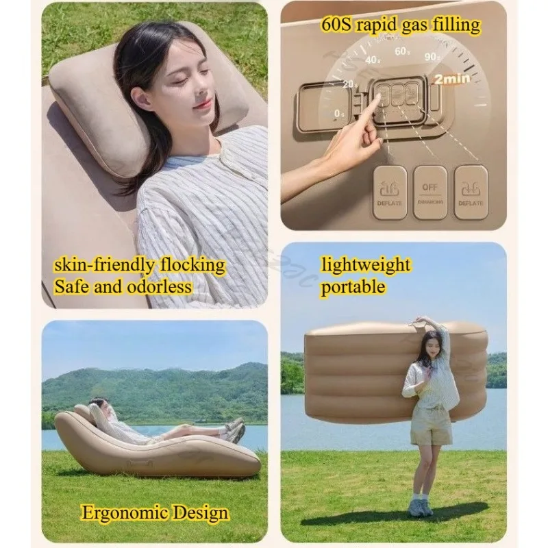 Canapé gonflable automatique pour jardin et camping – Image 11