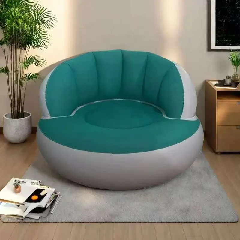 Canapé Gonflable avec Dossier pour Camping Jardin et Maison Rose – Image 14