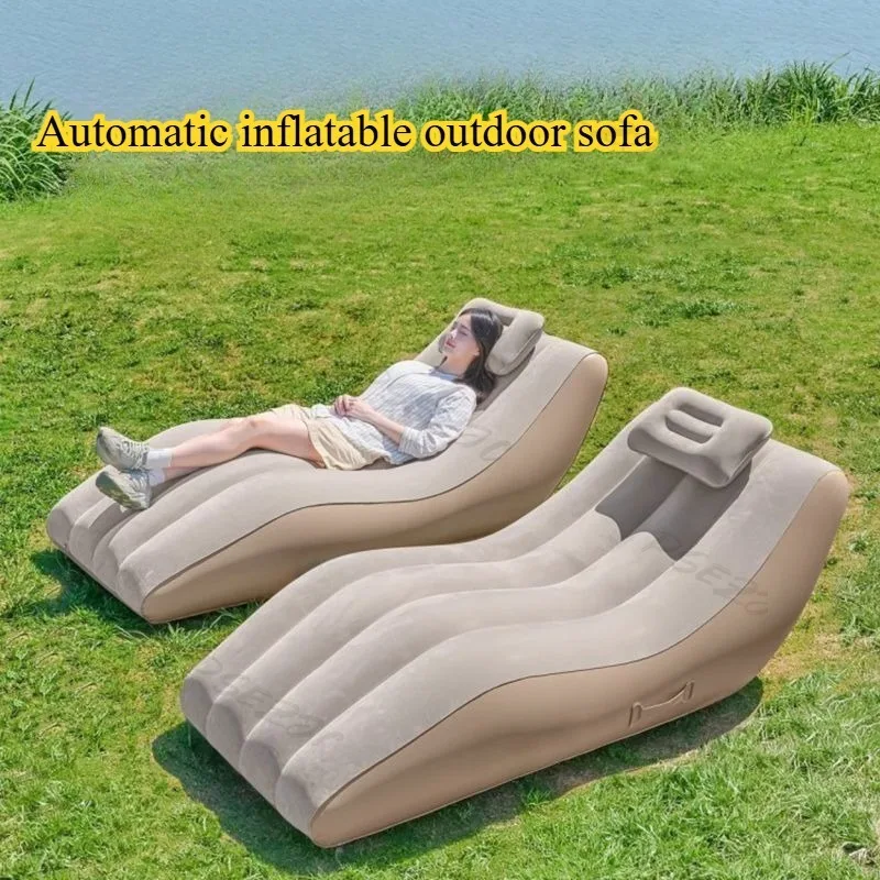 Canapé gonflable automatique pour jardin et camping – Image 16