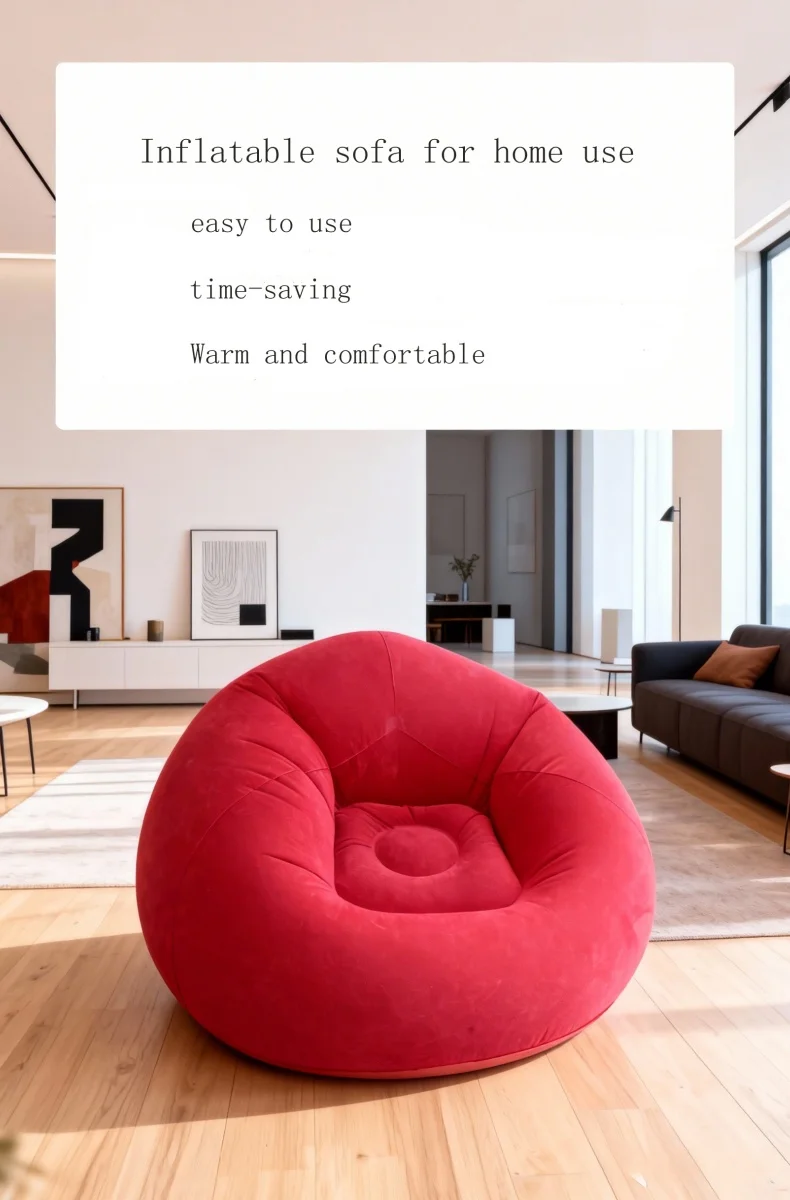 Fauteuil gonflable sphérique pour intérieur et extérieur Bleu – Image 15