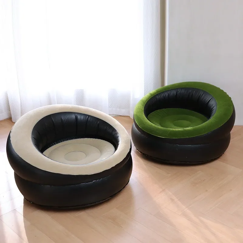 Canapé gonflable extérieur ZJMZYM pour jardin, camping et détente Gris – Image 2