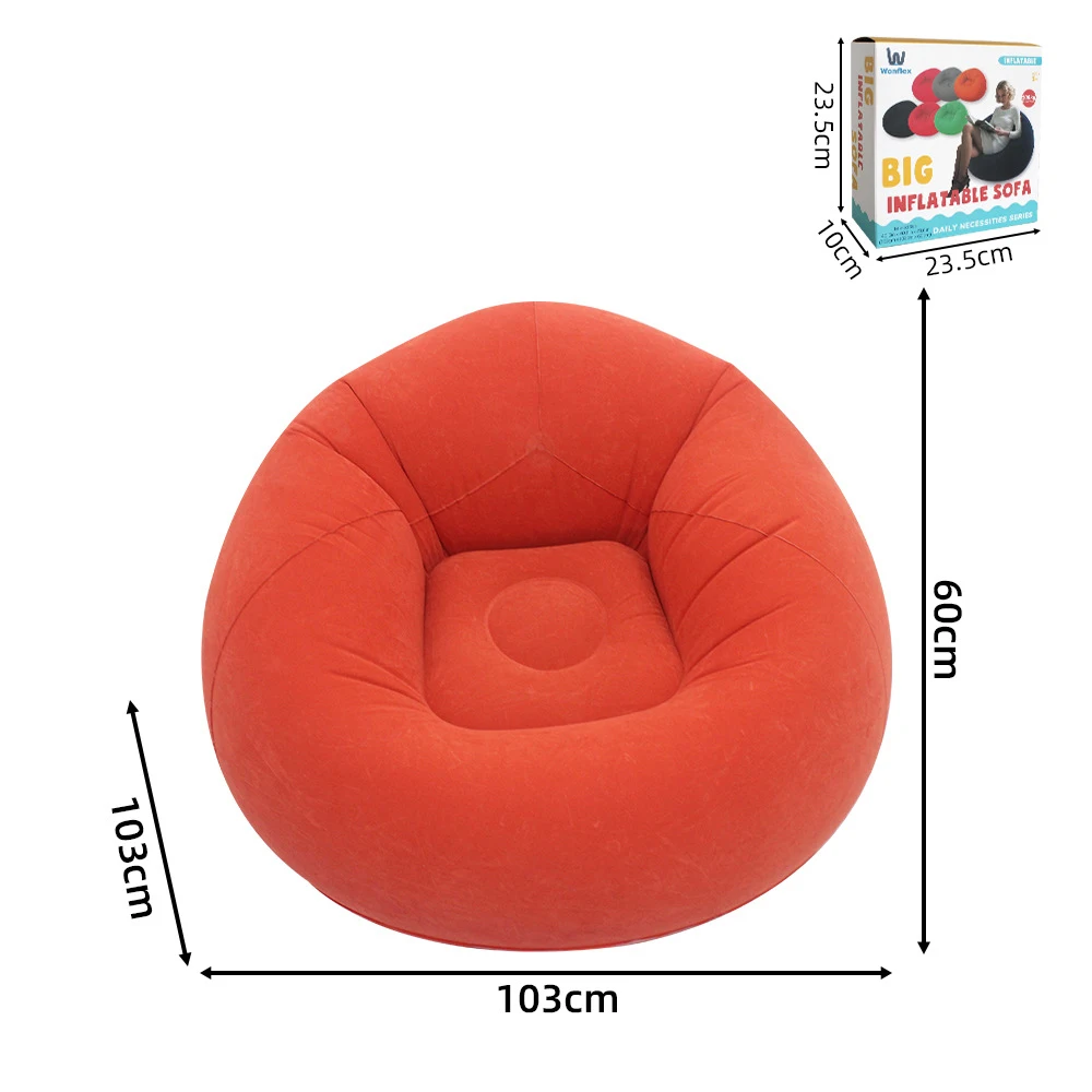 Fauteuil gonflable sphérique pour intérieur et extérieur Bleu – Image 14