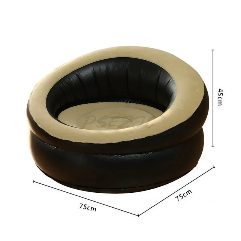 Canapé gonflable d’extérieur portable pour jardin, terrasse et camping Rouge – Image 3