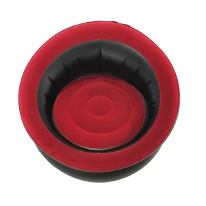 Canapé gonflable d’extérieur portable pour jardin, terrasse et camping Rouge