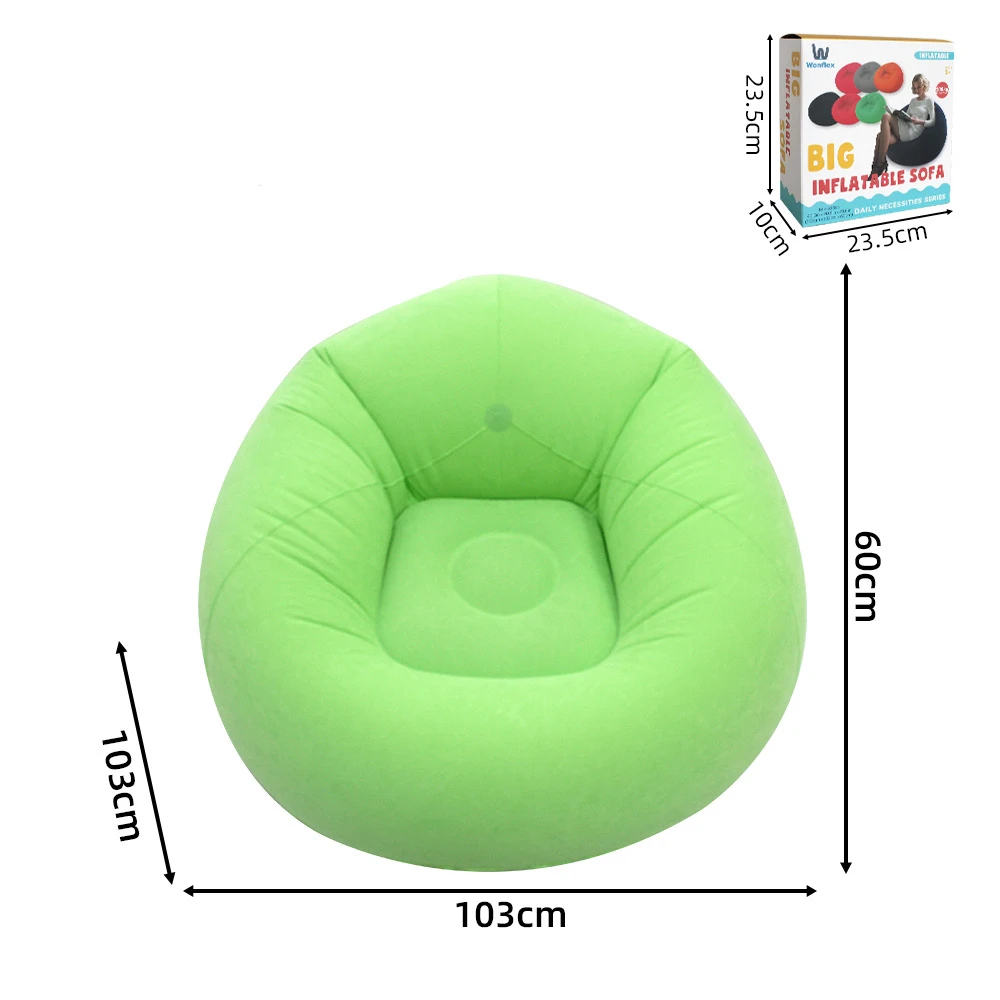 Fauteuil gonflable sphérique pour intérieur et extérieur Bleu – Image 8