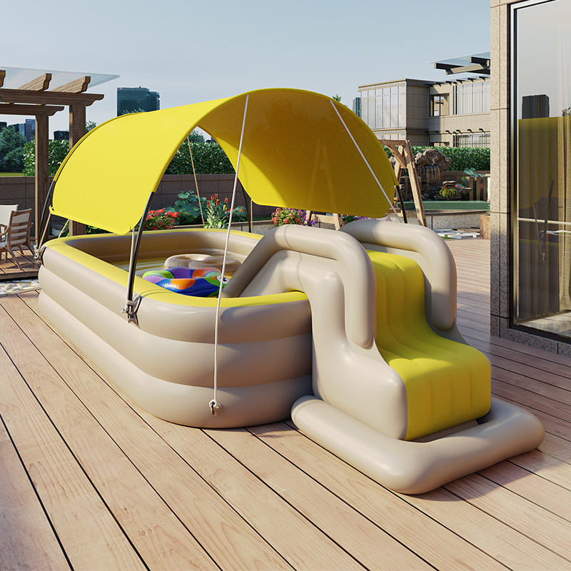 Parc aquatique gonflable avec toboggan – Image 2