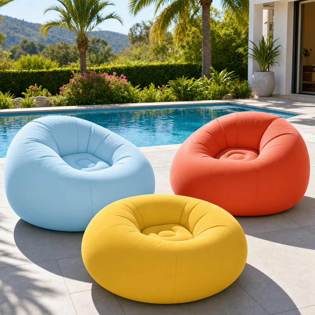 Fauteuil Gonflable Confortable pour Maison et Extérieur