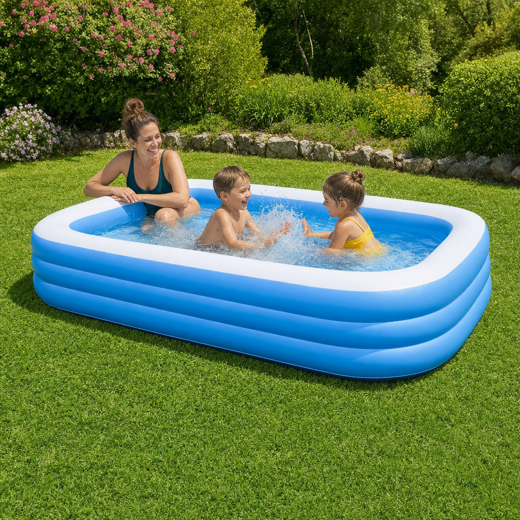 Piscine gonflable familiale rectangulaire | Gonflissimo