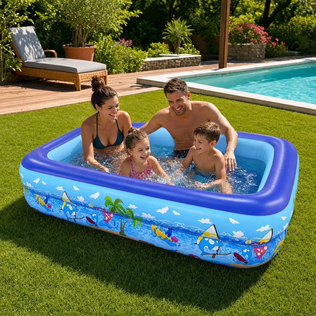 Piscine gonflable familiale rectangulaire | Gonflissimo