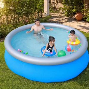 Piscine ronde hors sol gonflable 366 x 76 cm