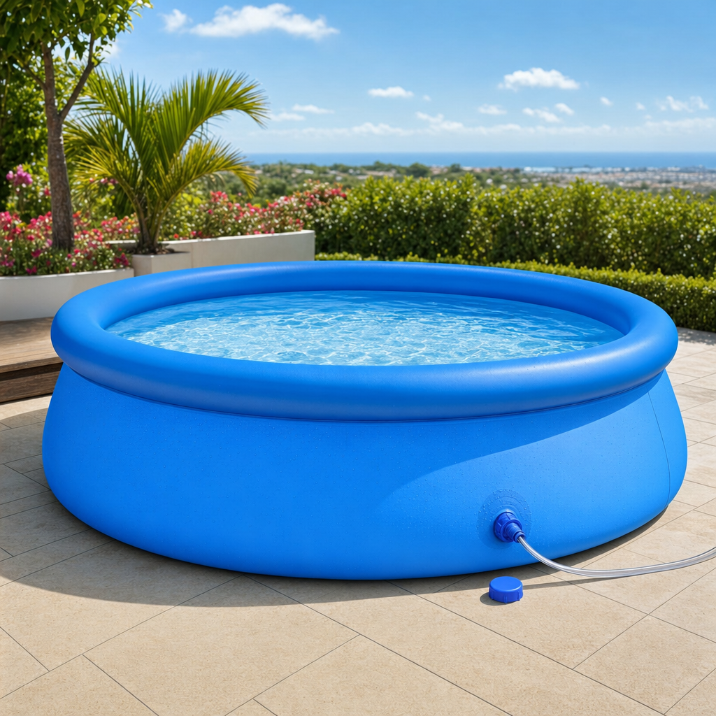 Piscine ronde hors sol gonflable 366 x 76 cm