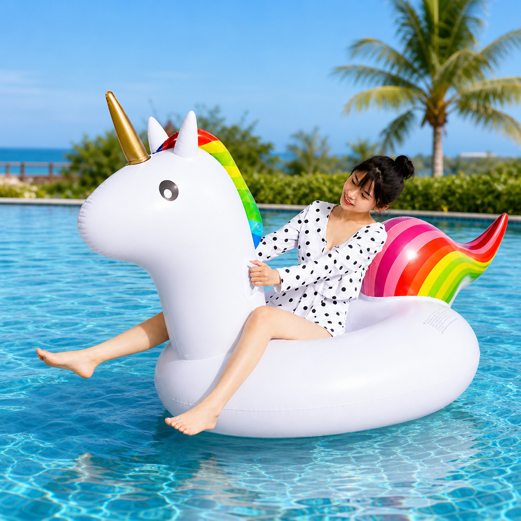 Bouée Licorne Gonflable