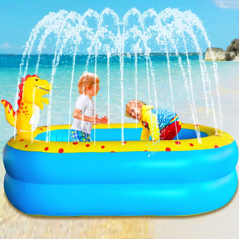 Piscine gonflable dinosaure pour enfant