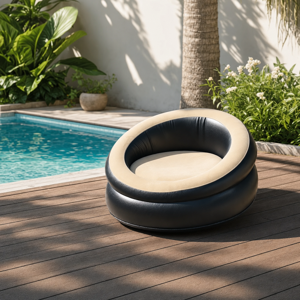 Canapé de jardin en coton personnalisable pour extérieur