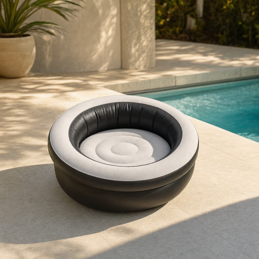 Canapé de jardin en coton personnalisable pour extérieur