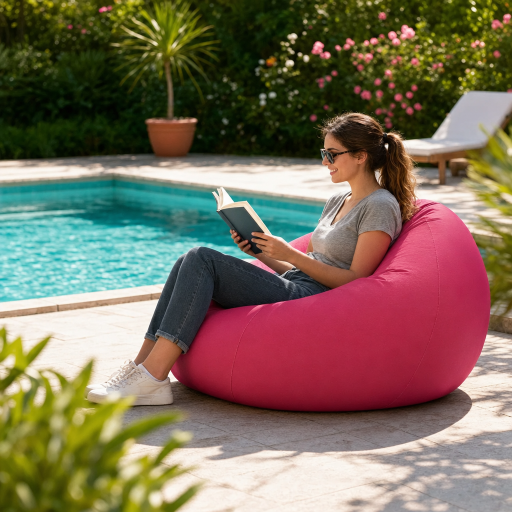 Fauteuil Gonflable Bean Bag Confortable pour Intérieur et Extérieur