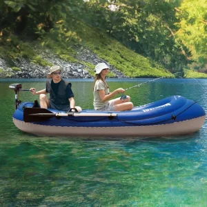 bateau de pêche gonflable avec moteur
