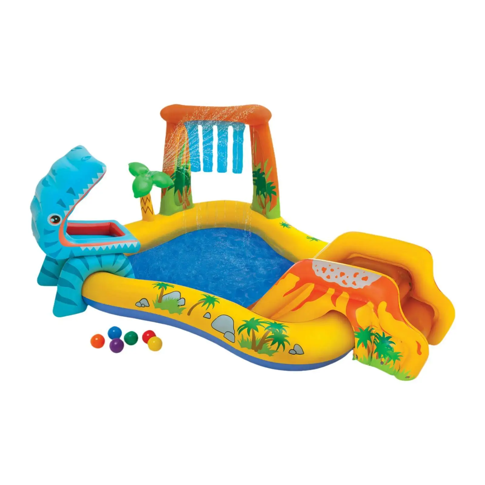 Piscine gonflable enfant avec toboggan – Image 2