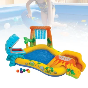 Piscine gonflable enfant avec toboggan