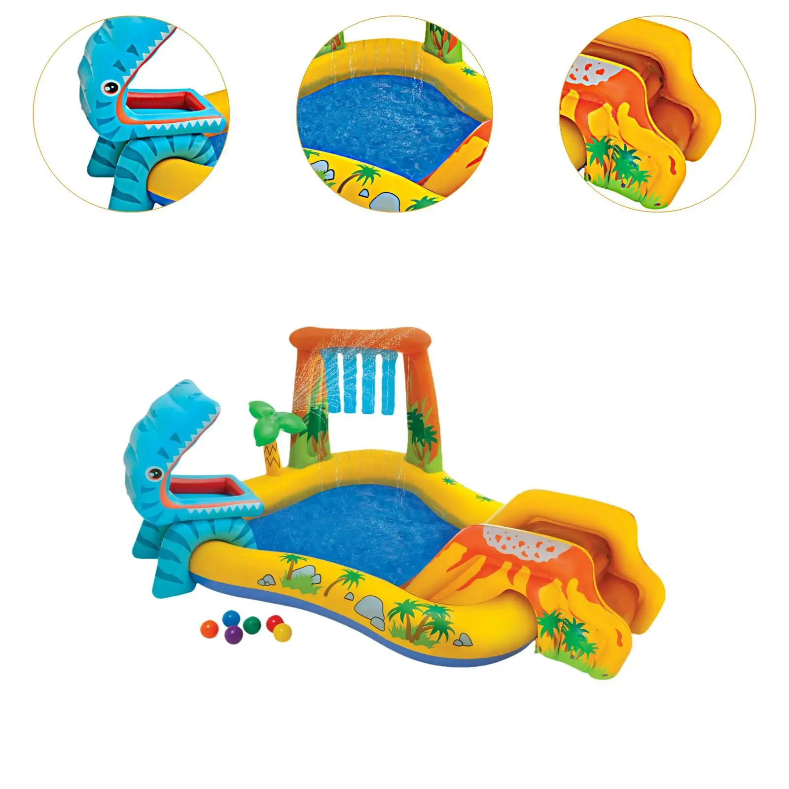 Piscine gonflable enfant avec toboggan – Image 5