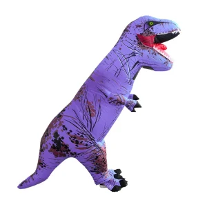 Costume de Dinosaure Gonflable pour Enfant et Adulte-Violet