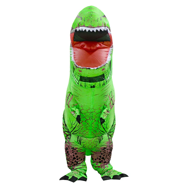 Costume de Dinosaure Gonflable T-Rex vert pour Enfant et Adulte