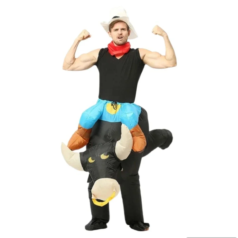 Costume gonflable Cowboy Bull Rider pour adultes et enfants – Image 2